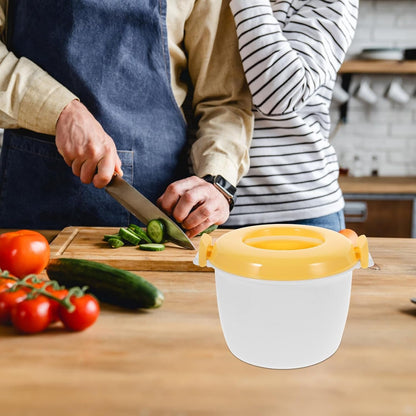 Microwave Rice Cooker 7.87X7.87X6.10In Small Multifunctional Microwaveable Rice Cooker for Vegetables Noodles with Food-Grade Material for Home Kitchen Use9