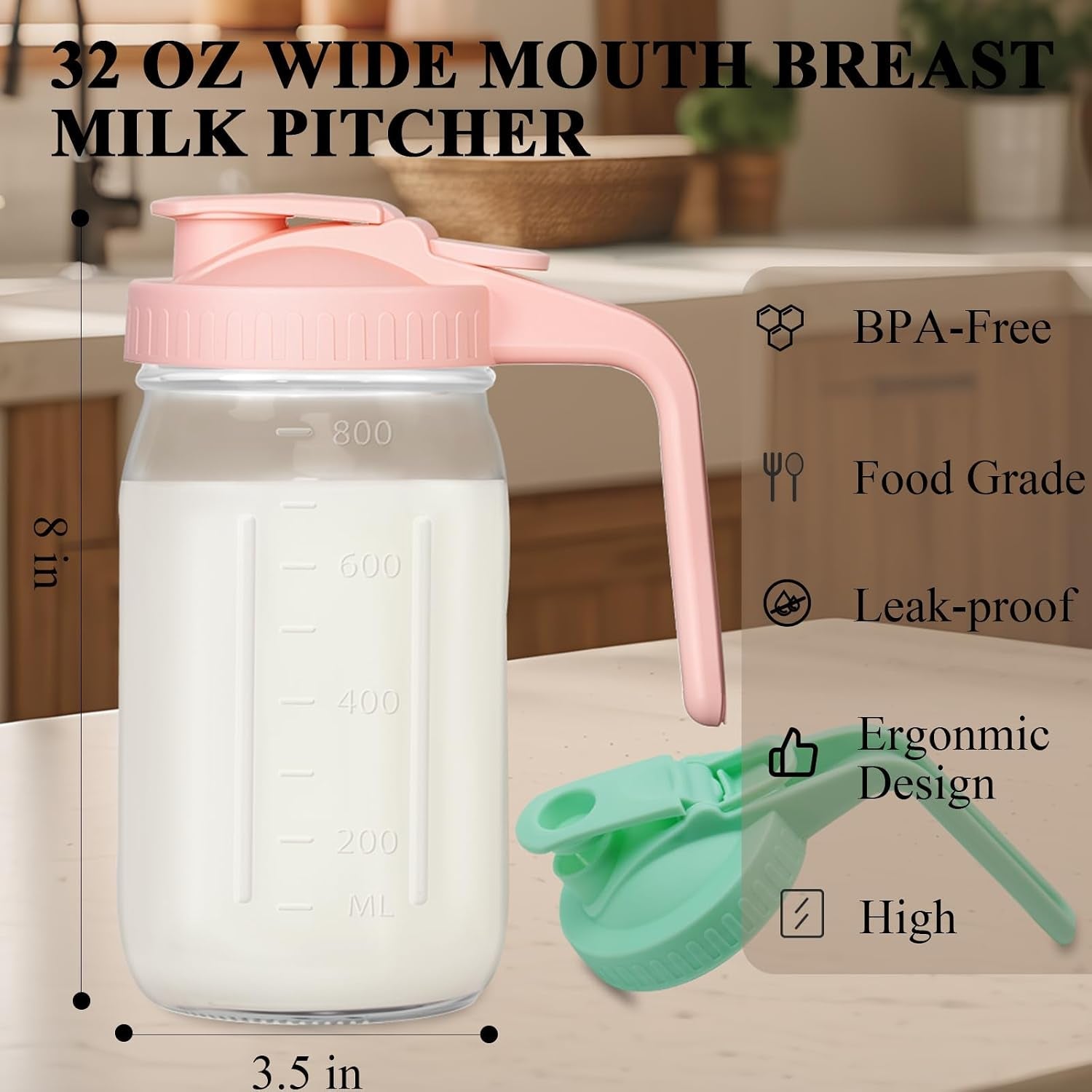 mason-jar-pitcher-32-oz-glass-milk-pitcher-wide-mouth-leakproof-glass-pitcher-with-lid-for-milk-sun-tea-juice-cold-brew-coffee-and-drinks
