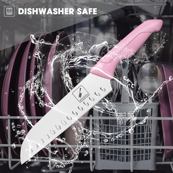 14-Piece Kitchen Knife Set, High-Carbon Stainless Steel,Pink5