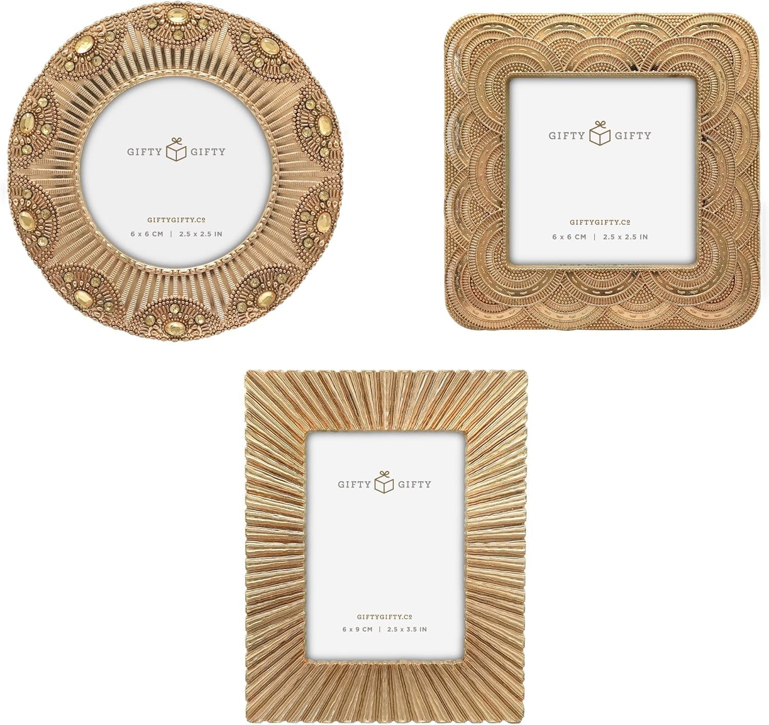 classic-gold-1920s-mini-frame-set-set-of-3-2-5x2-5-2-5x3-5-in-for-tabletop-display-perfect-for-home-decor-wedding-graduation-or-milestone-photos