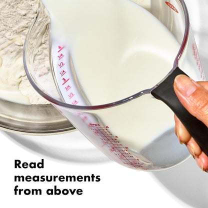 OXO Good Grips Angled Measuring Cups with Markings, Multi Size 3-Piece Set2