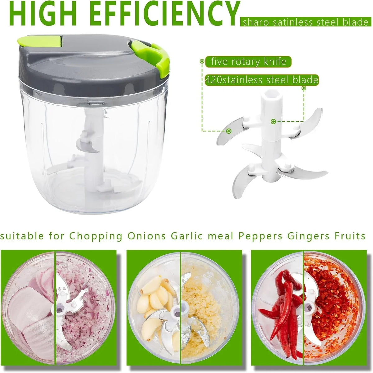 manual-food-processors-chopper-with-cover-and-handle-manual-onion-chopper-slicer-cutter-vegetable-chopper-suitable-for-garlic-carrots-onions-peppers-fruits-mincing-900ml