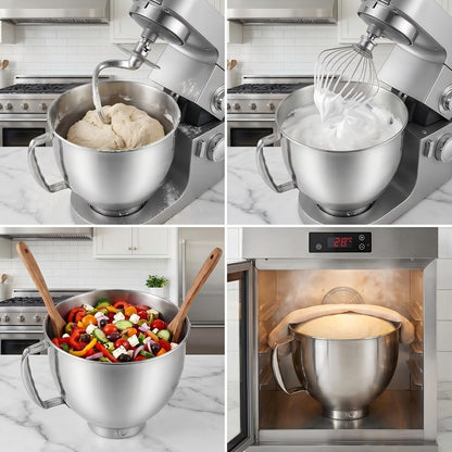 Mixer Bowl Fit for Kitchen Aid, 4.5-5 Quart Stainless Steel Mixing Bowl4