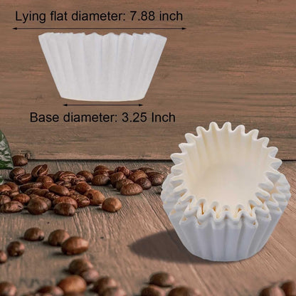 Coffee Filters 8-12 Cup, 7.875 Inch X 3.25 Inch, 100 Count Basket Coffee Filters, White Disposable 8 to 12 Cup Coffee Filter Paper2