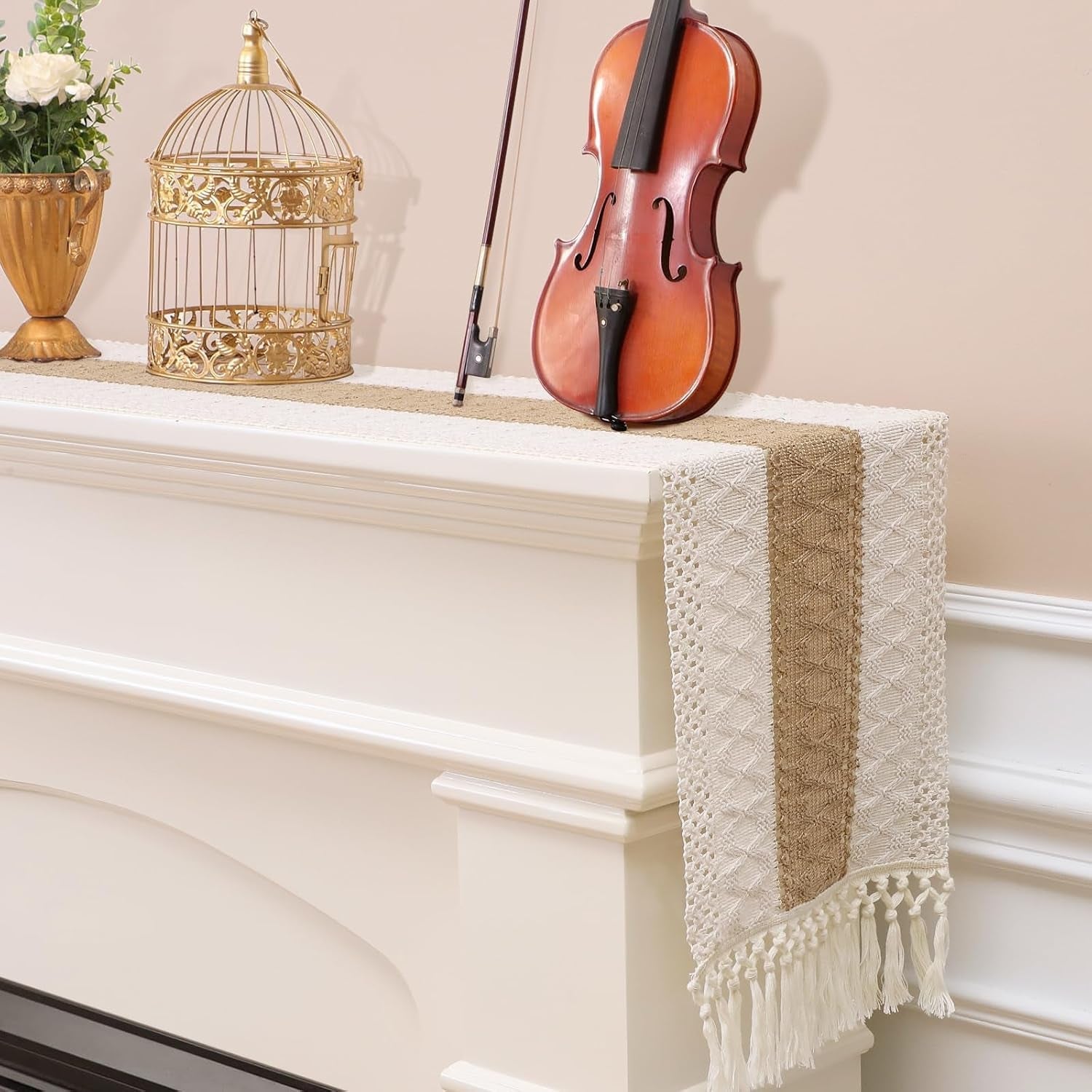 boho-table-runner-with-tassels-72-inches-long-farmhouse-rustic-table-runner-macrame-burlap-table-decoration-for-home-decor-living-room-bridal-shower-single-striped-12x72-inches