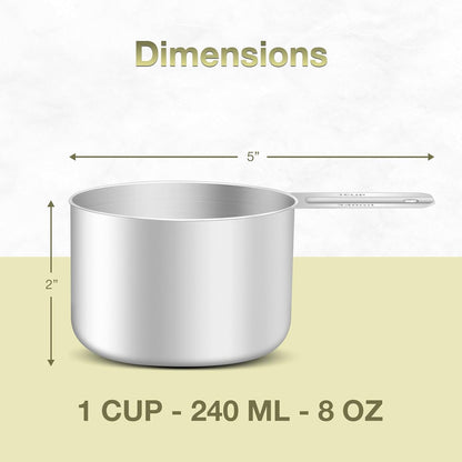 1PCS 1Cup (240Ml, 8Oz) Measuring Cup, Etched Inner Scale Measure Scoop2