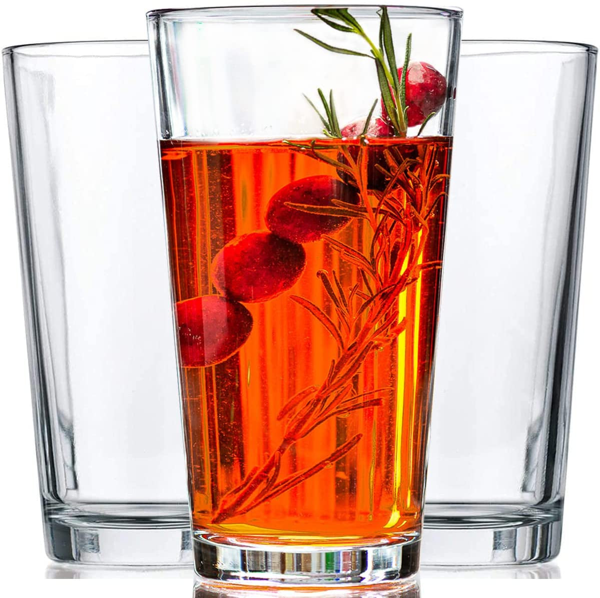 10pc-stackable-drinking-glasses-16oz-clear-glass-cup-glassware-set-dishwasher-safe-freezer-proof-lead-bpa-free-heavy-base-highball-water-glasses-tall-glass-beer-bar-tumblers-giftable