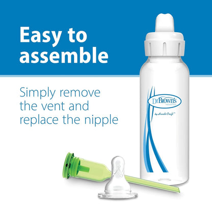 Dr. Brown'S Milestones Options+ Narrow Sippy Spouts, 4-Pack | Soft 100% Silicone Baby Bottle Sippy Spout, 6M+, 4 Count6