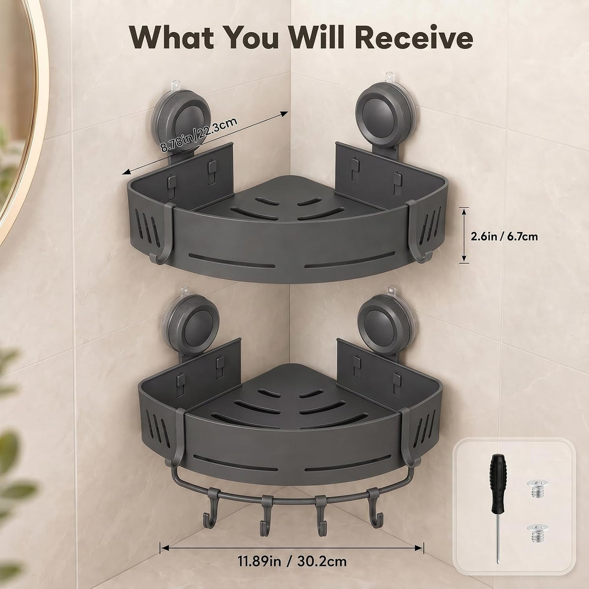 suction-cup-corner-shower-caddy-no-drilling-aluminum-shower-shelf-gray