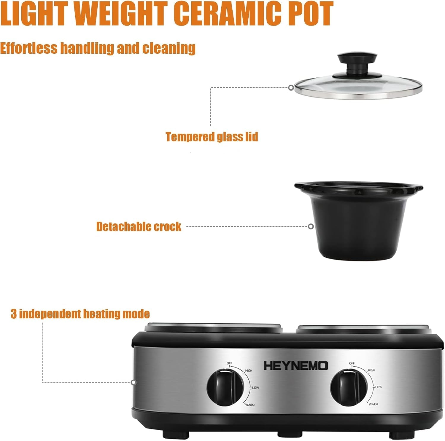 double-slow-cooker-buffet-servers-and-warmers-dual-2-pot-slow-cooker-food-warmer-adjustable-temp-dishwasher-safe-removable-ceramic-pot-glass-lid-2-x-1-25-qt-portable-small-crock-cooker