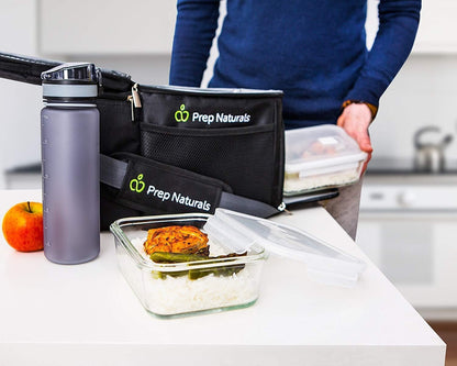 Prepnaturals 5 Pack 30Oz Glass Meal Prep Containers - 1 Compartment2
