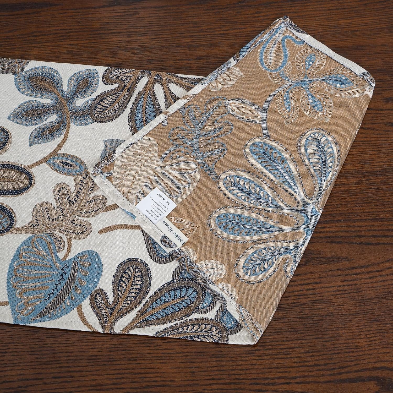 tropical-leaf-table-runner-for-home-decor-13x72-inches-blue-brown-seasonal-dining-table-decoration-table-linen
