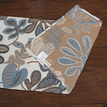 Tropical Leaf Table Runner for Home Decor 13X72 Inches Blue Brown Seasonal Dining Table Decoration Table Linen5
