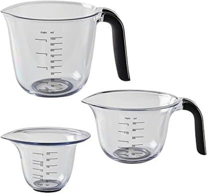 Kitchenaid KQ298OSOBA Gourmet Set of 3 Measuring Jugs, Onyx1