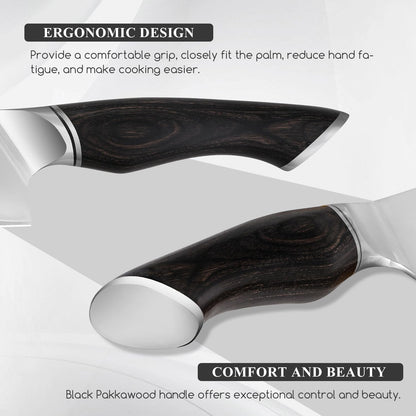 Kitchen Knives Set, 3-Piece Chefs Knife Set High Carbon VG10 Stainless Steel with Ultra Sharp Blade & Professional Chef Knives, Japanese Cooking Knife with Gift Box3