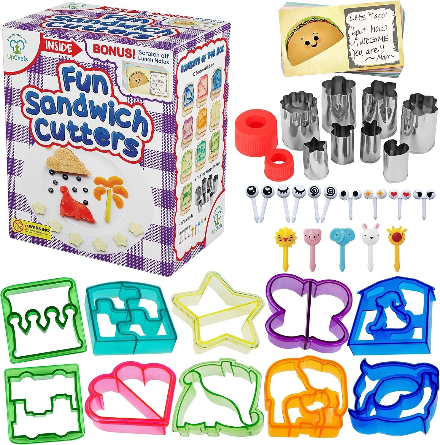 sandwich-cutters-for-kids-create-healthy-school-lunches-in-minutes-with-these-fun-bento-lunch-box-accessories-includes-fruit-and-vegetable-cookie-cutters-food-picks-plus-scratch-notes
