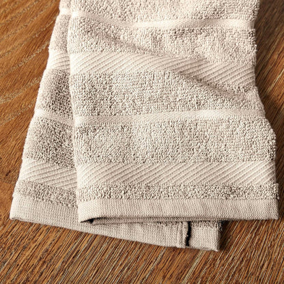 Albany Kitchen Towel 4-Pack Set, Milkshake Tan/White, 16"X26"4