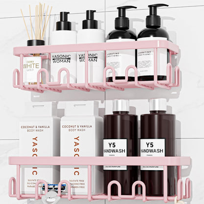 Shower Caddy Adhesive, Rustproof Shower Organizer, Wall Shower Rack1