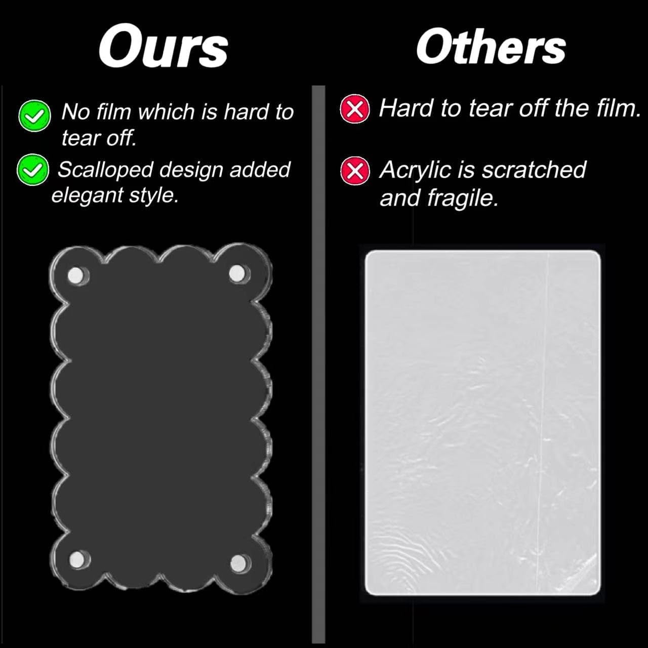 10-pack-2-36-x-3-54-inch-acrylic-fridge-magnetic-frame-scalloped-double-sided-polaroid-frame-refrigerator-magnet-picture-frame-for-fujifilm-instax-mini