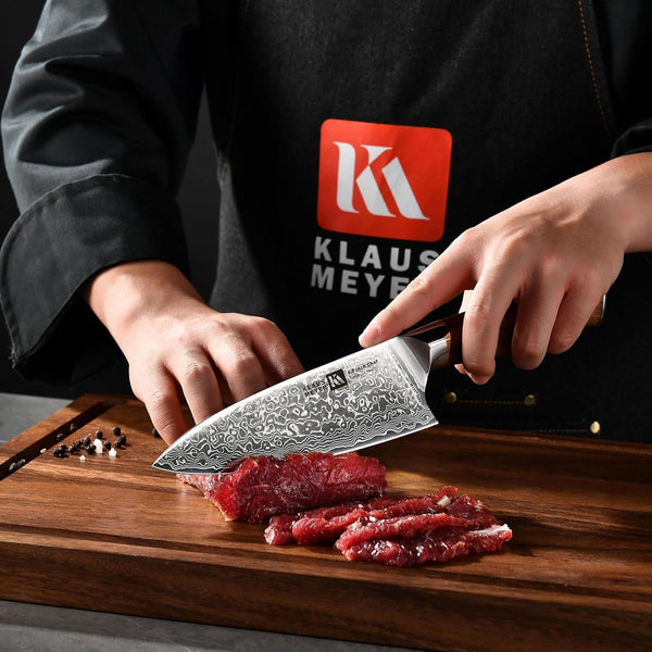 Damascus Chef Knife 6.5 Inch Rosewood Handle Chef Knife Ultra Sharp Santoku Knife, Gift for Women Men7