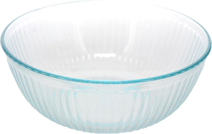 7404 (4.5Qt) Glass Mixing Bowl & 7404-PC Blue Lid - Made in USA4