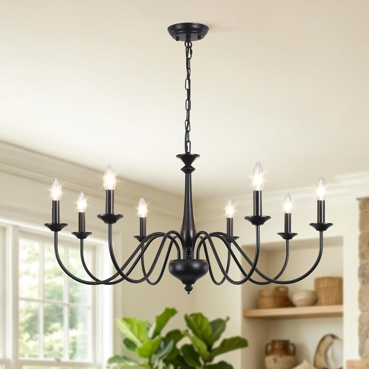 35-farmhouse-chandelier-8-light-matte-black-classic-iron-candle-pendant-lighting-adjustable-chain-ceiling-light-fixture-for-sloped-ceiling-dining-room-kitchen-island-foyer