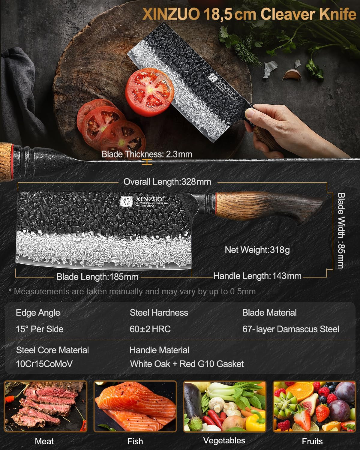7-3-inch-vegetable-cleaver-knife-10cr15comov-steel-core-forged-damascus-steel-sharp-slicing-knife-for-home-kitchen-and-restaurant-ergonomic-white-oak-red-g10-gasket-handle