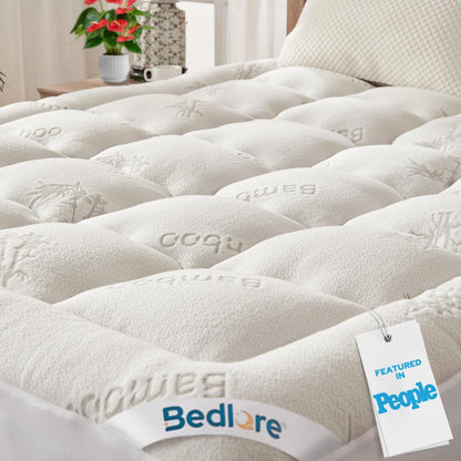 Queen Mattress Topper , Thick Pillow Top Mattress Pad1