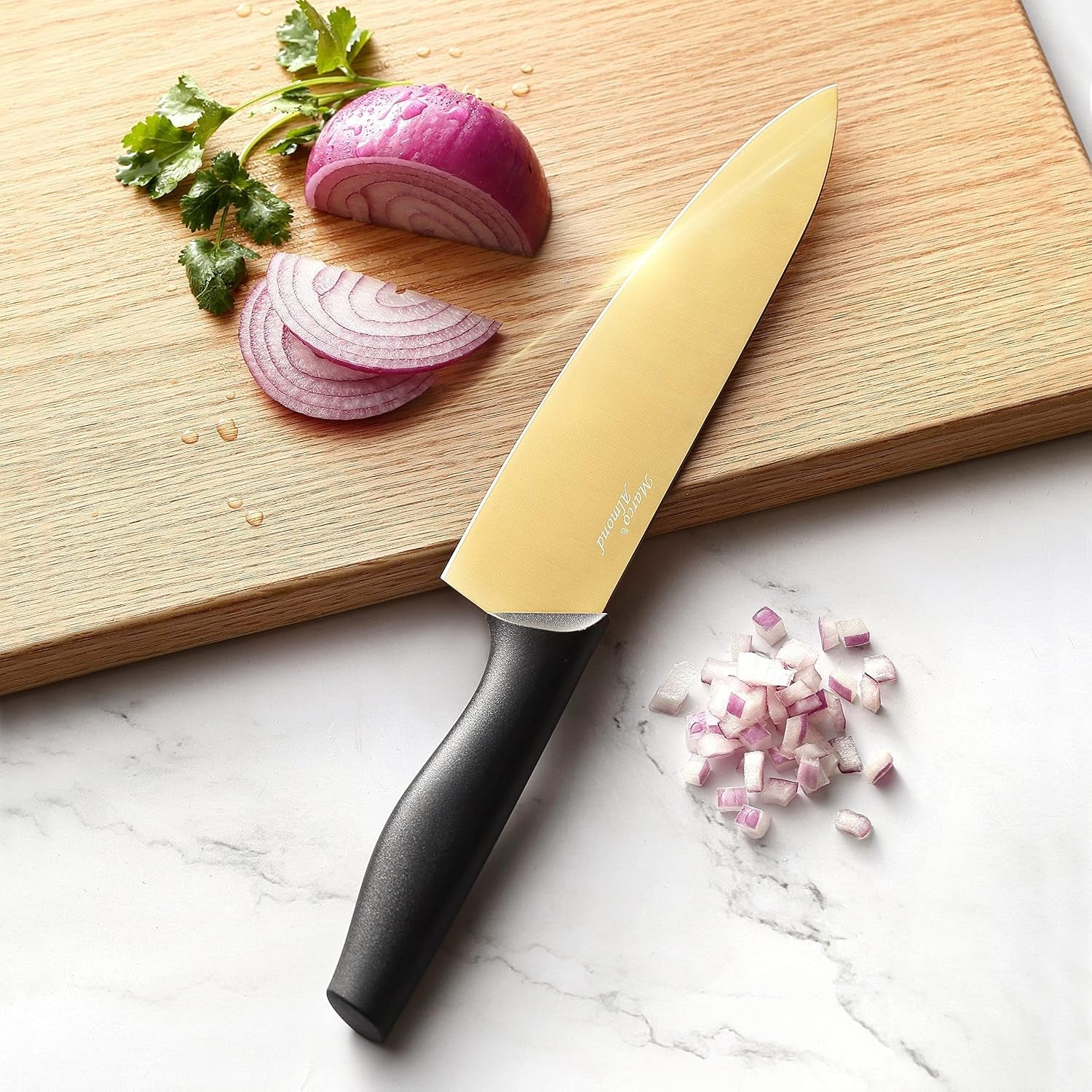 ®-gold-knife-set-with-block-kya23-14-pieces-stainless-steel-chef-cutlery-knives-set-for-kitchen-with-acrylic-stand-gold-color-stainless-steel-knives-set-w-acrylic-stand-razor-sharp-non-stick-anti-rust-ergonomic-handle-full-tang-gift-box