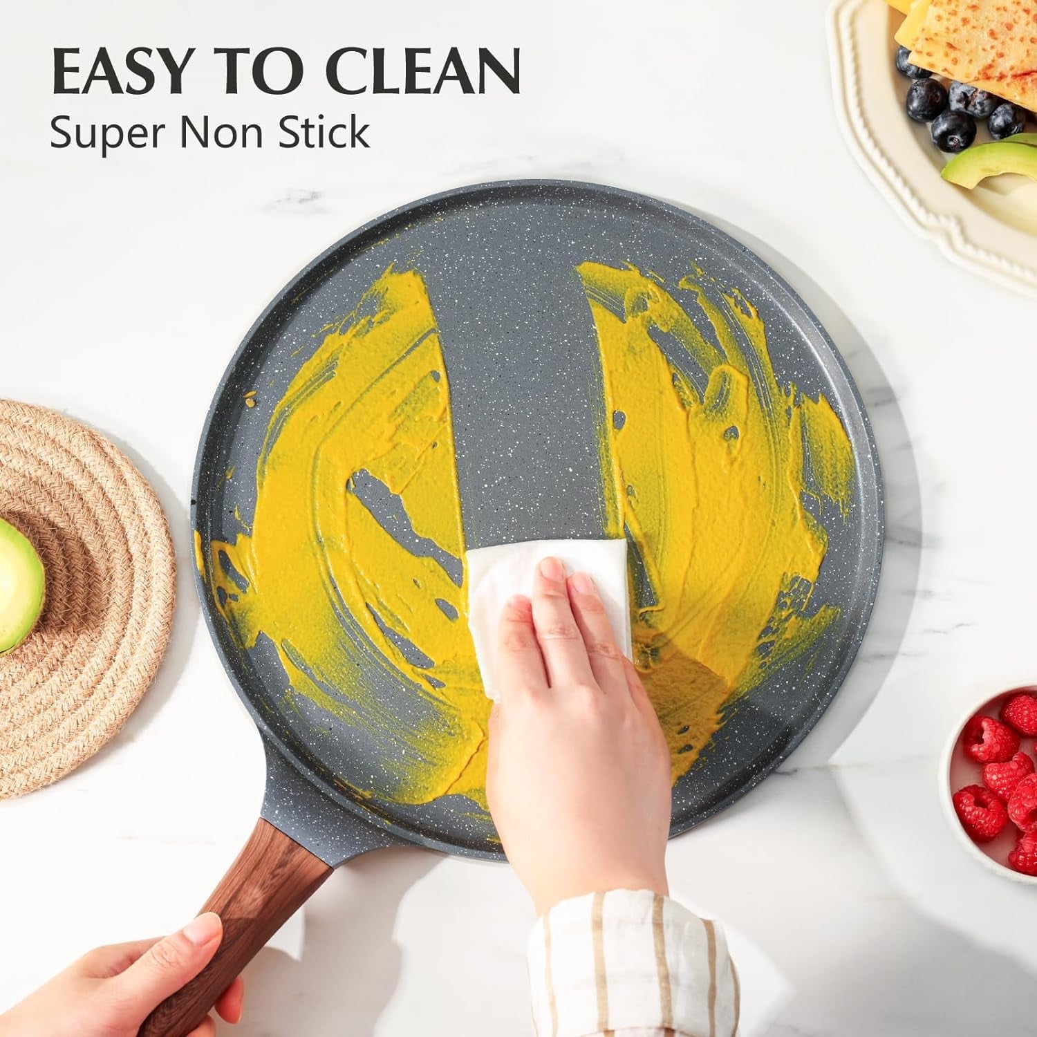 10-inch-nonstick-crepe-pan-granite-coating-pancake-pan-gray-swiss-granite-coating-dosa-pan-pancake-flat-skillet-tawa-griddle-with-stay-cool-handle-induction-compatible