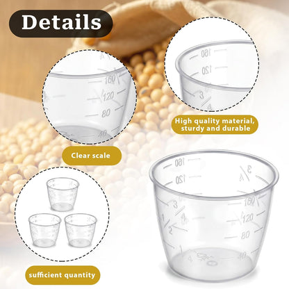 3PCS Rice Cooker Measuring Cup 160 Ml Plastic Rice Measuring Cups Transparent Rice-Cooker Cup Small Laundry-Measuring Replacement for Dry Liquid Ingredient Measuring-Cups3