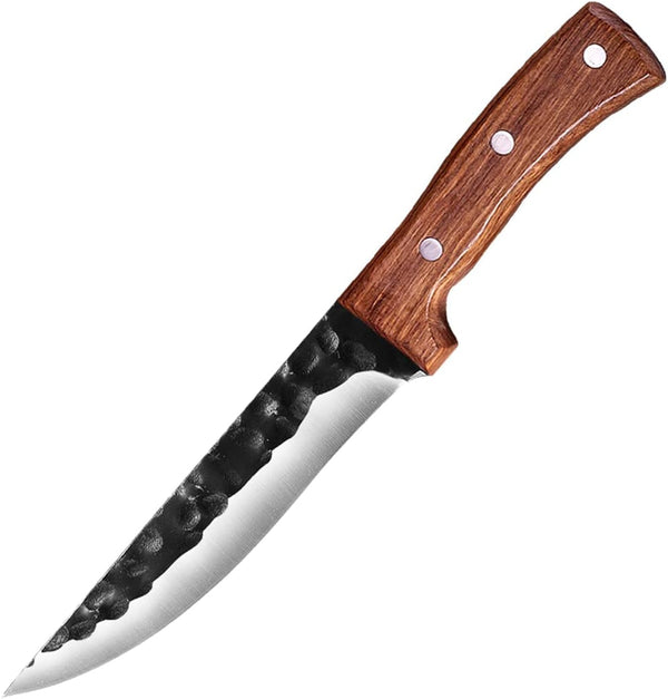 Meat Cleaver, 6.5Inch Forged Kitchen Chef Knife Stainless Steel Camping Meat Cleaver Hunting Knife Fish Fruit Vegetables Boning Butcher Knife (Color : Forged Knife)1