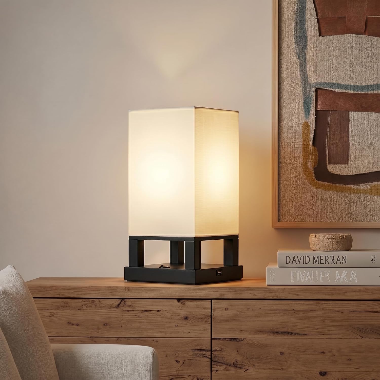 maxwell-bedside-lamp-with-usb-port-compact-table-lamp-for-bedroom-living-room-modern-asian-nightstand-lamp-with-wood-frame-led-bulb-soft-light-black