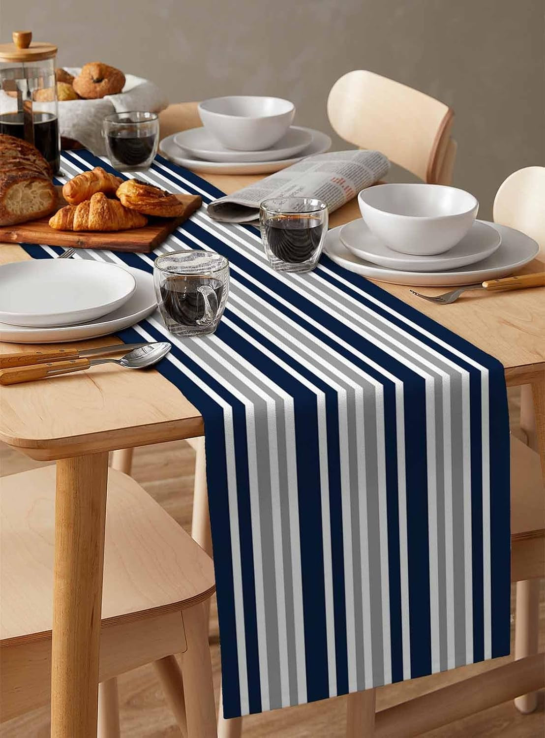 stripe-table-runner-navy-blue-gray-white-cotton-linen-long-72-inche-dresser-scarves-farmhouse-tablerunner-for-kitchen-coffee-dining-sofa-table-bedroom-home-living-room-scarf-decor-for-holiday-dinner