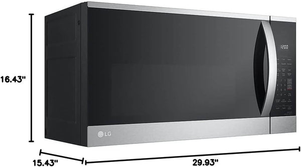 1.8 Cu. Ft. 30 In. W Smart over the Range Microwave Oven with Easyclean in Printproof Stainless Steel 1000-Watt9