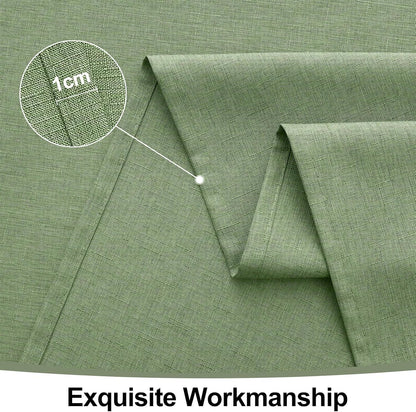 Rectangle Table Cloth Linen Textured, Waterproof Spillproof Anti-Wrinkle Burlap Tablecloth, Washable Decorative Fabric Table Cover for Dining, Party, Banquet, 52 X 70 Inch, Sage Green6