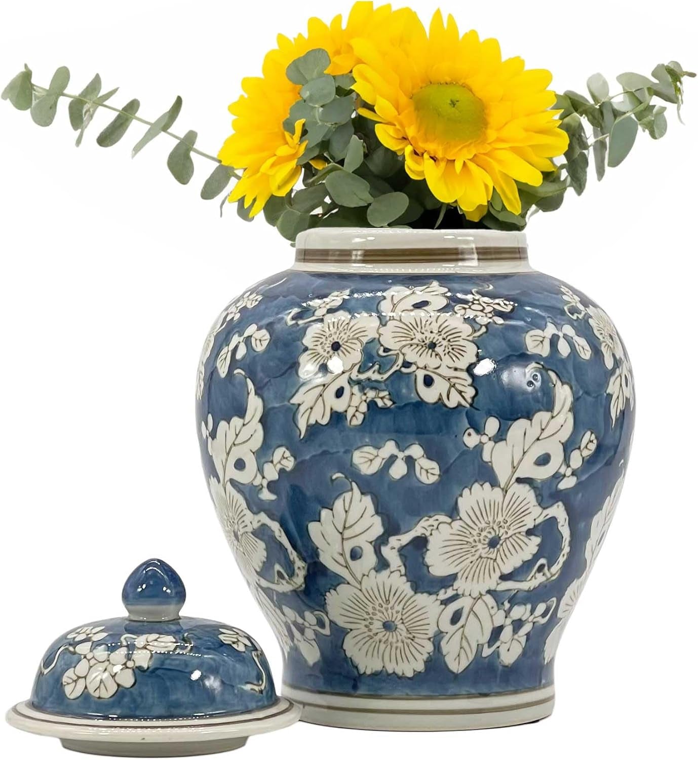 blue-and-white-flower-chinoiserie-ginger-jar-12-w-lid-ginger-jar-tea-storage-decorative-home-decor-jar