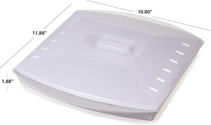 Prepsolutions Microwaveable Bacon Grill, Cooks 7-9 Pieces of Crispy Bacon | Offers Quick Breakfast, Lunch, or Dinner, BPA Free and Dishwasher Safe, 11.88" X 10.00" X 1.88"2