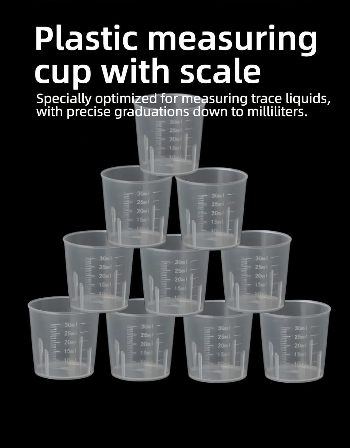 bpa-free-30ml-1oz-liquid-measuring-cups-10-pack-mini-plastic-graduated-beakers-for-kitchen-lab-crafts-resin-clear-dual-scale-accurate-safety-stackable