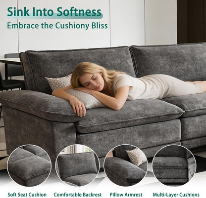 108" Modular Sectional Couch, L Shaped Cloud Sofa for Living Room4