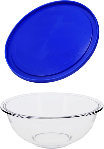 325 2.5-Qt Glass Bowl and 325-PC 2.5-Qt Blue Lid - Made in the USA6