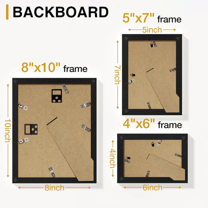 10 Pack Picture Frames Collage Wall Decor, Black8