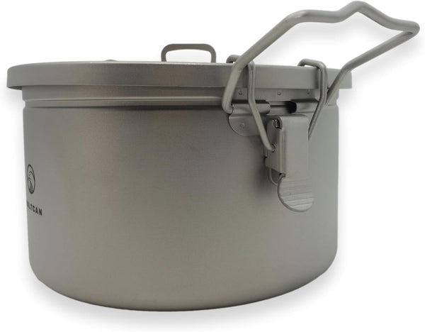 2000Ml Titanium Rice Cooker Pot with Locking Lid 67 Fl Oz, Grade 1 No Coating Pfas-Free, Inner Pot with Measurement Marks, Ultralight 589G Camping Cookware for Backpacking Home Kitchen9