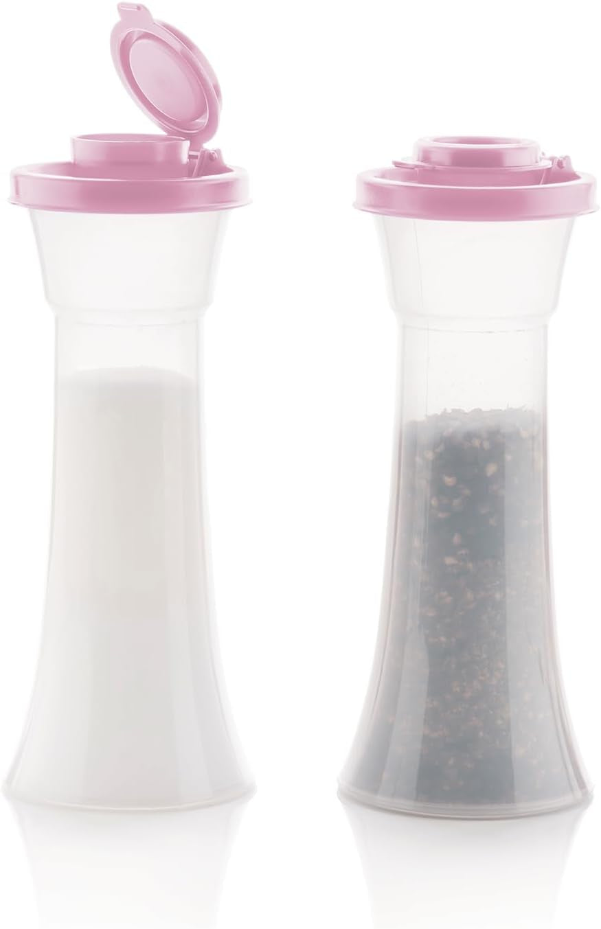 hourglass-salt-and-pepper-2-shaker-set-in-purple-liquid-tight-lids-bpa-free-dishwasher-safe
