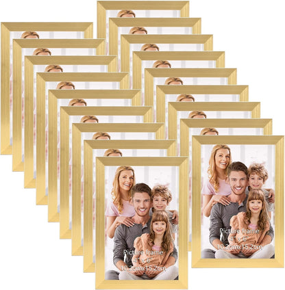4X6 Picture Frame Gold, 4 X 6 Photo Frames Bulk for Wall Hanging or Tabletop Display, 18 Pack1