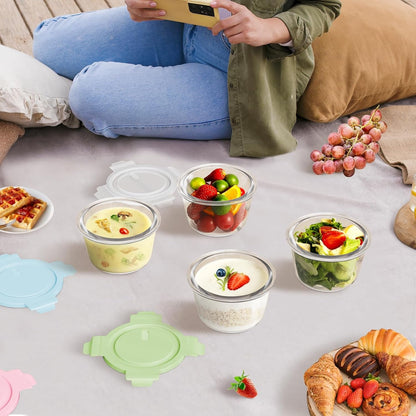 2Cup/16Oz Glass Food Storage Containers with Lids, Meal Prep Containers9