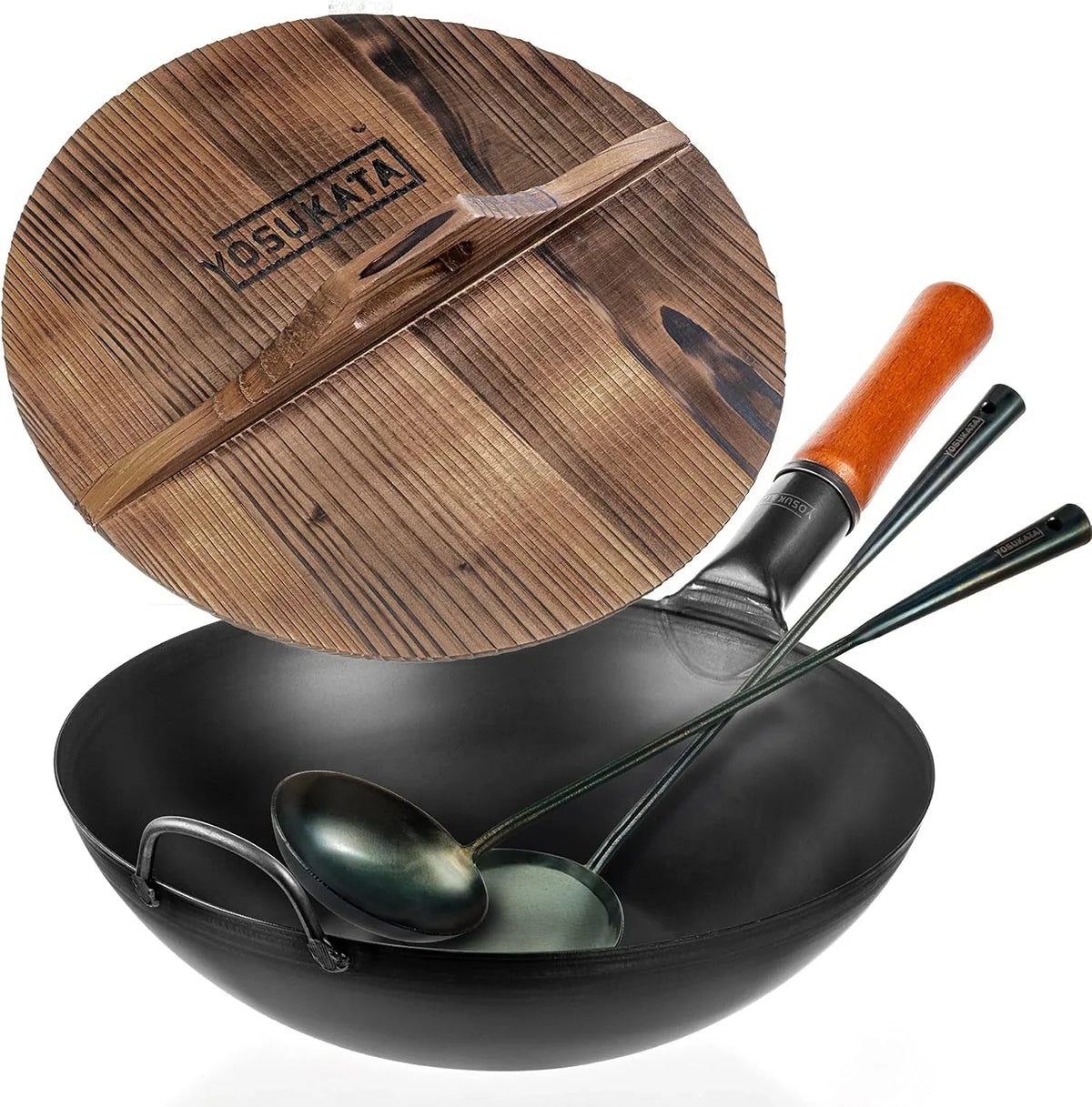 carbon-steel-wok-pan-13-5-blue-carbon-steel-17-inch-wok-spatula-ladle-3-pairs-of-chopsticks-set-of-2-heat-resistant-wok-tools-premium-wok-cover-13-5-inch-pan-lid