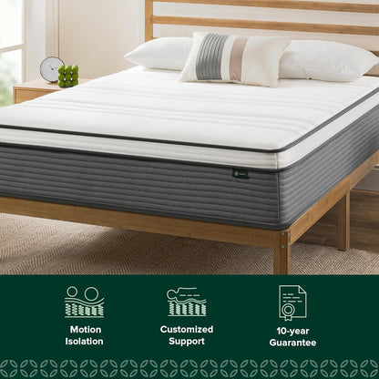 14 Inch Support plus Pocket Spring Hybrid Mattress, Full, Strong Coils for Durable Support, Pocket Innersprings for Motion Isolation, Mattress in a Box3