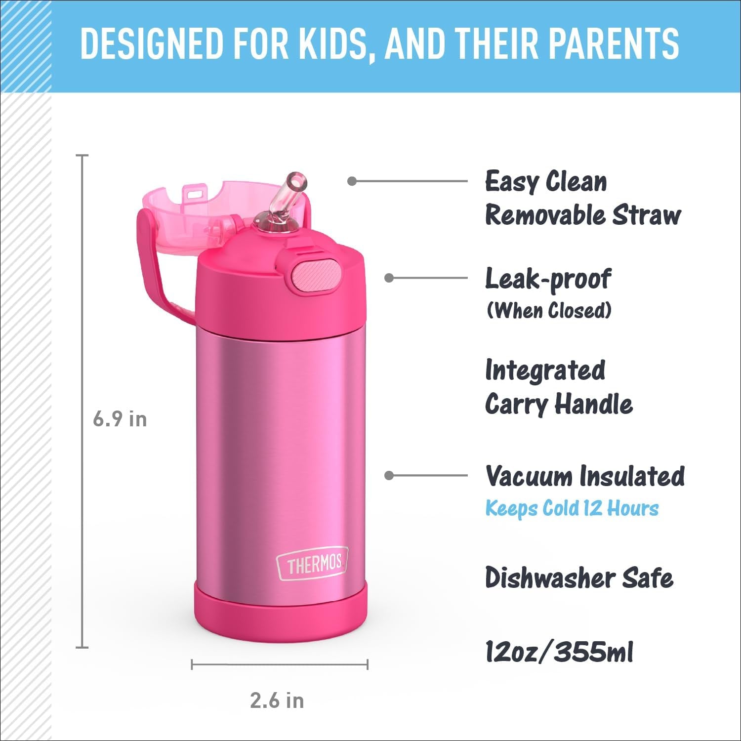 funtainer-water-bottle-with-straw-12oz-pink