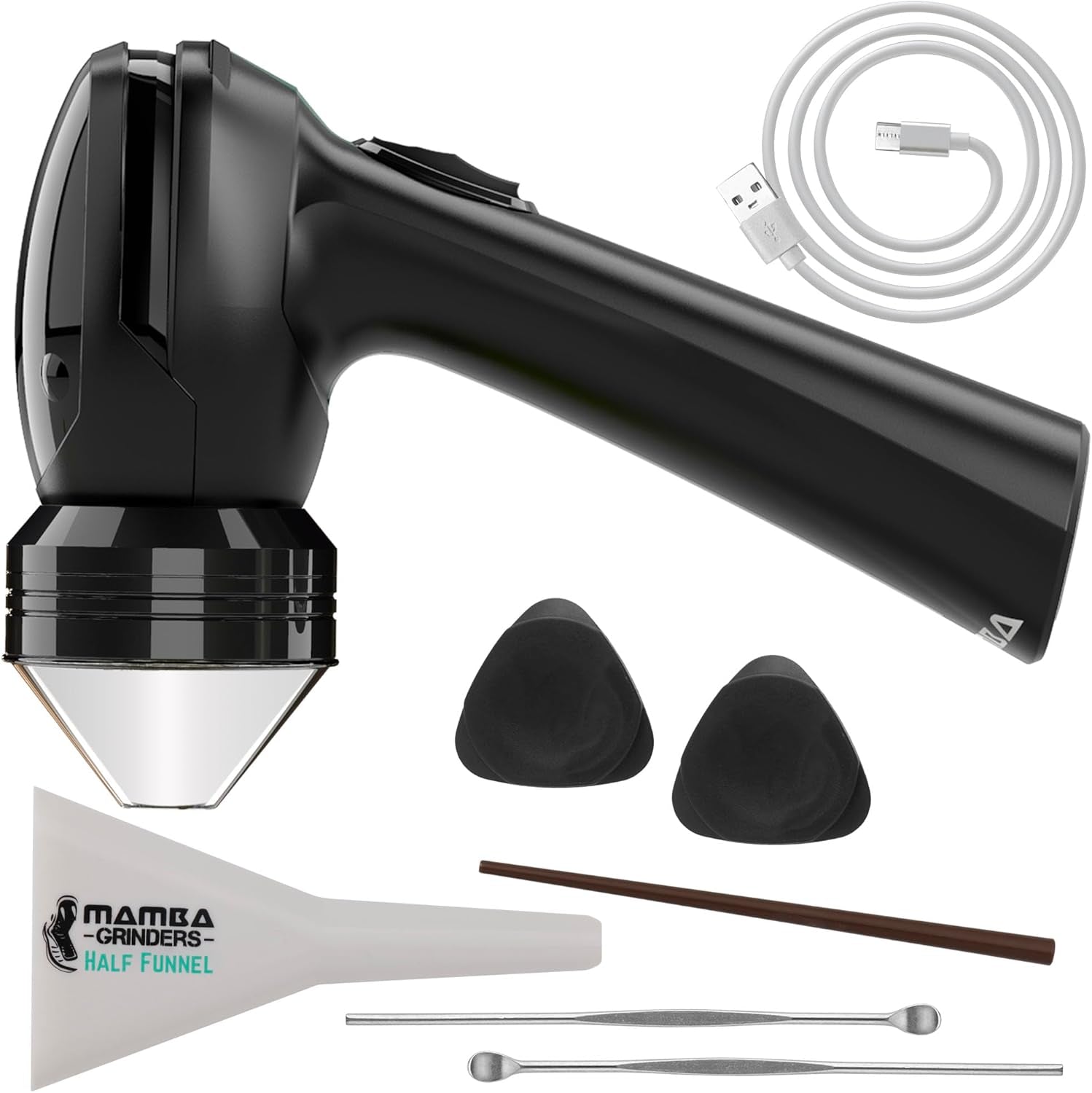 original-electric-seed-grinder-usb-c-rechargeable-spice-mill-black